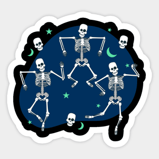 Funny Dancing Skeleton Gift Sticker